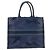 Borsa Book Tote con frange Christian Dior Blu navy - vista 2