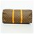 Borsa Louis Vuitton Monogram Keepall 50 Marrone - vista 3