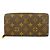 Louis Vuitton Monogram Zippy Wallet M60017 Marrone