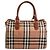 Borsa Mini Boston Burberry Marrone - vista 3