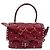 Borsa Valentino in tela borchiata in Red Rosso