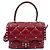 Borsa Valentino in tela borchiata in Red Rosso - vista 2