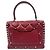 Borsa Valentino in tela borchiata in Red Rosso - vista 3