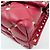 Borsa Valentino in tela borchiata in Red Rosso - vista 9