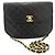 Chanel Vintage Round Flap Quilted Lambskin Small Nero