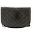 Chanel Vintage Round Flap Quilted Lambskin Small Nero - vista 2