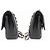 Chanel Timeless - Classic Double Flap Chevron Lambskin Medium Nero - vista 5