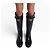 Valentino Garavani Botas altas de piel VLogo Negras Negro - vista 4