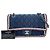 Borsa a tracolla Chanel Matelassé Navy Blu navy