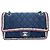 Borsa a tracolla Chanel Matelassé Navy Blu navy - vista 2