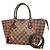 Borsa Louis Vuitton Damier Caissa Tote PM Fuschia Damier ebene
