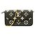 Louis Vuitton Monogram Empreinte Bicolor Pochette Felicie Nero Beige