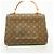 Borsa Louis Vuitton Monogram Cluny MM Marrone - vista 10