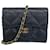 Timeless Chanel Matelassé Schultertasche mit Kette Schwarz