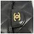 Timeless Chanel Matelassé Schultertasche mit Kette Schwarz - Ansicht 7