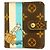 Louis Vuitton Monogram Groom Compact Zip Bellboy Geldbörse Braun