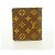 Louis Vuitton Monogram Groom Compact Zip Bellboy Geldbörse Braun - Ansicht 9