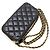Bolso de hombro con cadena Chanel 2.55 Matelassé Negro - vista 5
