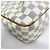 Borsa a tracolla Louis Vuitton Damier Azur Siracusa PM Bianco - vista 7