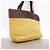 Borsa Tote Chanel in tela beige e marrone - vista 2