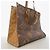 Borsa Tote Louis Vuitton Monogram Giant Reverse OnTheGo GM Marrone - vista 2