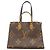 Borsa Tote Louis Vuitton Monogram Giant Reverse OnTheGo MM Marrone