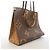 Borsa Tote Louis Vuitton Monogram Giant Reverse OnTheGo MM Marrone - vista 2
