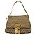 Borsa a secchiello Fendi Zucchino Mamma Marrone Beige