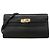 Hermès Hermes Kelly To Go Chevre Siam Kira Black Shoulder Wallet Nero