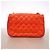 Borsa a tracolla Chanel in pelle d'agnello rossa Rosso - vista 9