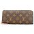 Louis Vuitton Monogram Portefeuille Clemence Long Wallet Marrone Rosa