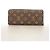 Louis Vuitton Monogram Portefeuille Clemence Long Wallet Marrone Rosa - vista 8