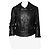 Red Valentino Dream Lammlederjacke zweireihig mit Rüschen Schwarz