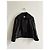 Red Valentino Dream Lammlederjacke zweireihig mit Rüschen Schwarz - Ansicht 3