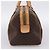 Céline Borsa Boston CELINE Macadam Canvas PVC Leather Brown Gold Auth 197624A Marrone D'oro - vista 4