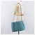 Borsa Tote PRADA Pelle Saffiano 2 vie Blu Chiaro Oro Auth 195486A D'oro - vista 27