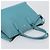 Borsa Tote PRADA Pelle Saffiano 2 vie Blu Chiaro Oro Auth 195486A D'oro - vista 6