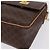 Céline Borsa a tracolla CELINE Macadam Canvas PVC Leather Brown Gold Auth 197808V Marrone D'oro - vista 12