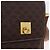 Céline Borsa a tracolla CELINE Macadam Canvas PVC Leather Brown Gold Auth 197808V Marrone D'oro - vista 16
