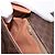 Céline Borsa a tracolla CELINE Macadam Canvas PVC Leather Brown Gold Auth 197808V Marrone D'oro - vista 22