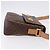 Céline Borsa a tracolla CELINE Macadam Canvas PVC Leather Brown Gold Auth 197808V Marrone D'oro - vista 4