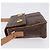 Céline Borsa a tracolla CELINE Macadam Canvas PVC Leather Brown Gold Auth 197808V Marrone D'oro - vista 5