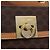 Céline Bolsa de Mão Redonda CELINE Macadam Canvas PVC Couro Marrom Dourado Auth am12348V - vista 20