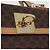 Céline Bolsa de Mão Redonda CELINE Macadam Canvas PVC Couro Marrom Dourado Auth am12348V - vista 21