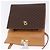 Céline Bolsa de Mão Redonda CELINE Macadam Canvas PVC Couro Marrom Dourado Auth am12348V - vista 23
