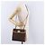 Céline Bolsa de Mão Redonda CELINE Macadam Canvas PVC Couro Marrom Dourado Auth am12348V - vista 28