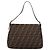 Borsa a tracolla FENDI Zucca Canvas Mamma Baguette Marrone Argento Auth BA15303V - vista 2