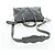 BALENCIAGA Classic Metallic Ege City Bag Leather 2way Gray 432831 Auth 197181SAM Marrone Argento - vista 9