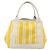 Borsa a mano BALENCIAGA Navy Cabas S Canvas Giallo Argento Auth 200904A - vista 2