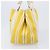Borsa a mano BALENCIAGA Navy Cabas S Canvas Giallo Argento Auth 200904A - vista 3